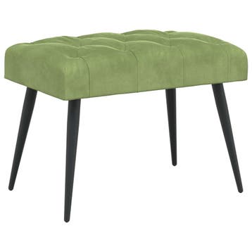 vidaXL Bank met knopen tufting Lichtgroen 60 x 40 x 45 cm, Verzenden, Nieuw