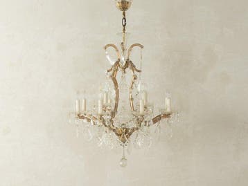 Lustre - Cristal, Laiton - Lustre du XIXe siècle, Antiquités & Art