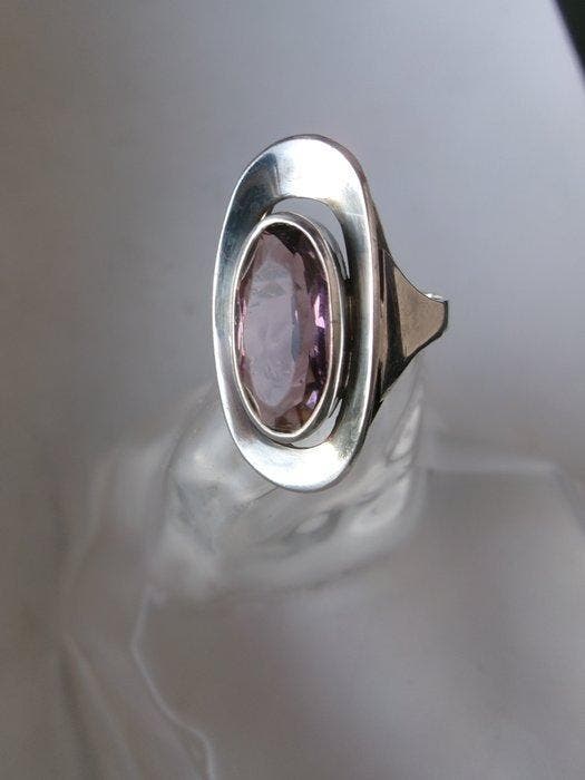 Zilver - Ring - Art Deco, Antiquités & Art, Art | Objets design