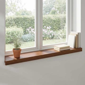 vidaXL Raamprofielen 2 st Donkerbruin 70 x 15 x 2 cm Massief, Verzenden