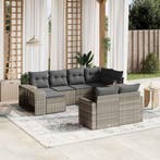 vidaXL 10-delige Loungeset met kussens poly rattan, Verzenden, Loungeset