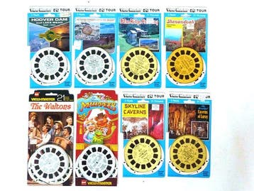 18 blister pakjes Viewmaster schijven (54 schijven totaal),