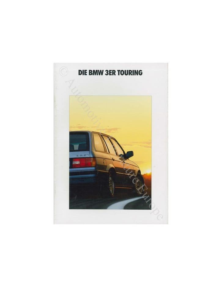1991 BMW 3 SERIE TOURING BROCHURE DUITS, Boeken, Auto's | Folders en Tijdschriften
