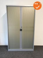 Roldeurkast S - B-keuze - 195x120x45 - Zilvergrijs met koper, Werkplek, Ophalen of Verzenden, Gebruikt, Kast