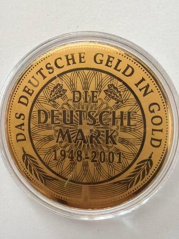 Allemagne. Gold bar Kursmünzensatz Deutsche Mark - 1/200 oz