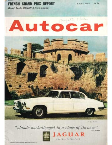 1963 AUTOCAR MAGAZINE 3516 ENGELS