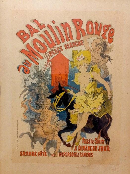 JULES Chéret (Parigi, 1836 – 1932) - Chaix Encres Lorilleux, Antiquités & Art, Curiosités & Brocante