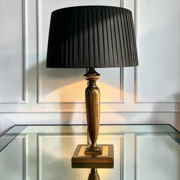 Herda - Lampe de table - Élégant et chic - Métal, Laiton