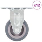 vidaXL 12 st Wielen vast 50 mm, Verzenden, Nieuw