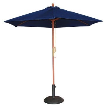 Parasol rond donkerblauw 2,5 meter Bolero, Articles professionnels, Verzenden