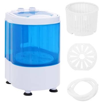 vidaXL Mini wasmachine met enkele trommel 2,6 kg, Verzenden