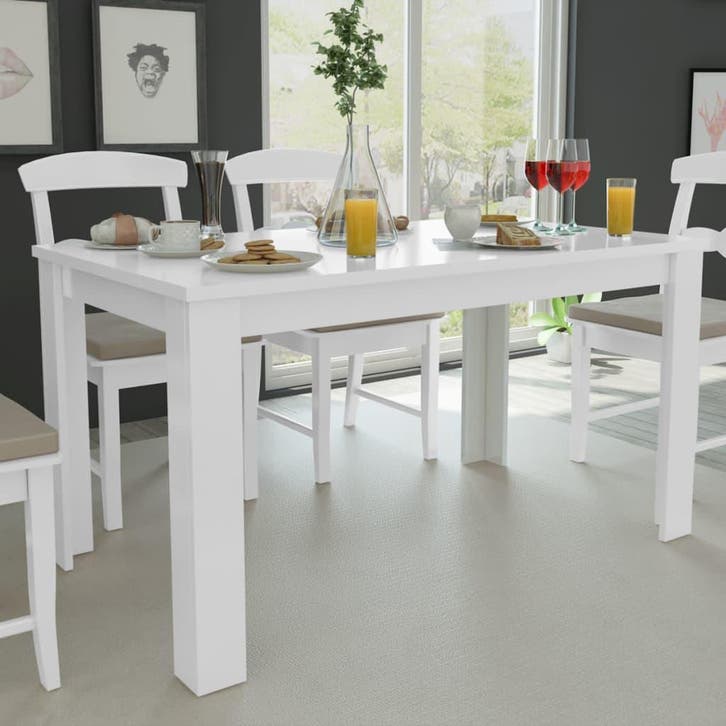 Eettafel 140x80 wit | 77% korting! Retour deal, Huis en Inrichting, Tafels | Eettafels, 50 tot 100 cm, 100 tot 150 cm, Rechthoekig