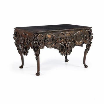 Schrijftafel - Kastanje - Barokstijl bureau
