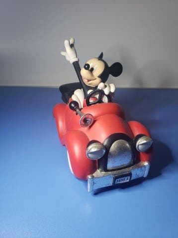 Disney - Beeldje - Figurine Mickey au volant - DISNEY - RARE, Verzamelen, Nieuw