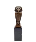 Figurine - Owl in art deco stijl - Bronze, Marbre, Antiquités & Art