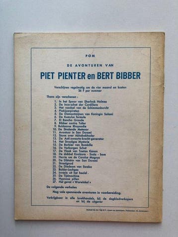 Piet Pienter en Bert Bibber 27 - Het geval Warwinkel - 1, Boeken, Nieuw