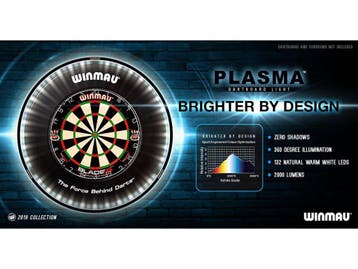 WINMAU Plasma 360 - Dartbord Verlichting - Helder ontwerp -, Verzenden
