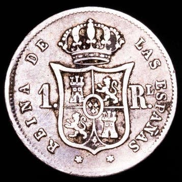 Espagne. Isabelle II. Real Acuñado en la ceca de Madrid