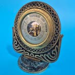 Antikes Jugendstil Tisch Barometer aus Messing – Mechanische