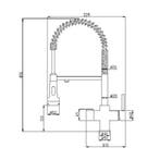 Robinet 3 en 1 SH-503-BLACK, Ophalen of Verzenden