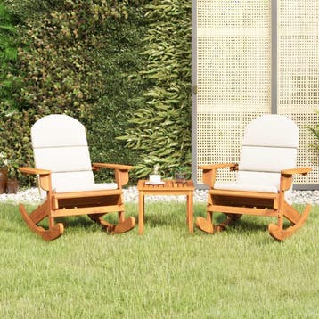 vidaXL 3-delige Loungeset Adirondack massief acaciahout, Verzenden, Loungeset