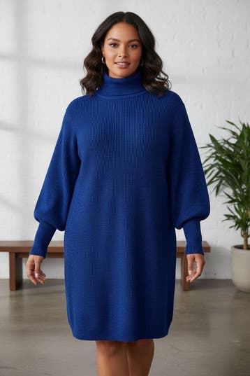 No.1 by OX jurk gebreid colXL=54-56Maat 46/48 (XL) of groter, Kleding | Dames, Jurken, Verzenden, Nieuw, Maat 46/48 (XL) of groter