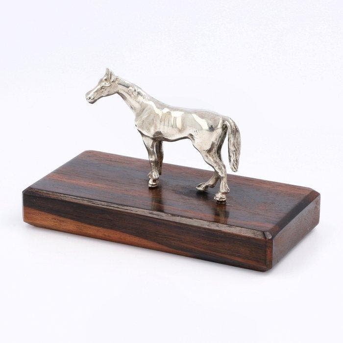 Louis Premselaar- Paard - Beeldje - .925 zilver, Antiquités & Art, Antiquités | Argent & Or