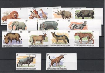 Burundi 1982 - Burundi 1982 dieren postfris., Gestempeld