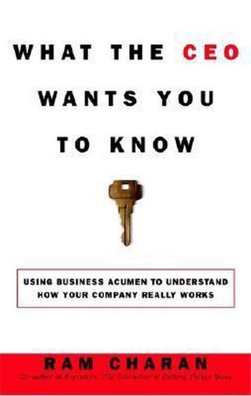 What the CEO Wants You to Know 9780609608395 Ram Charan, Verzenden, Ram Charan