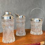 Cocktailshaker (3) - Kristal, barset uit de jaren 70