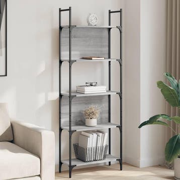 vidaXL Boekenkast 5-laags 60,5x24x166,5 cm bewerkt hout, Verzenden