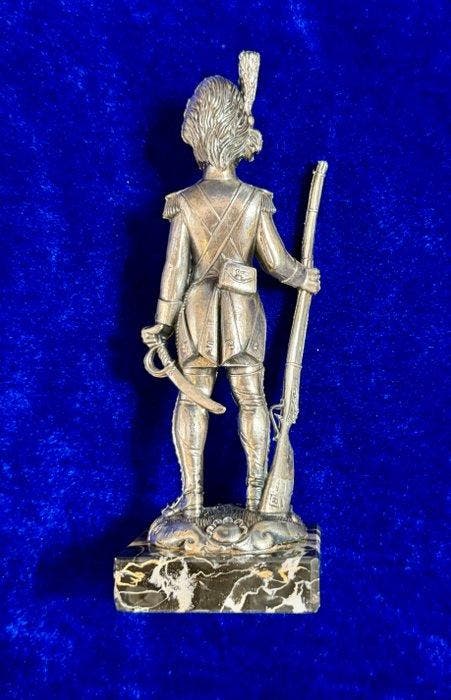 Gioielleria Orologeria Rinaldi - Beeldje - French Rifleman, Antiek en Kunst, Antiek | Zilver en Goud
