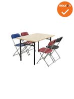 Mauforce Klaptafel - 4 poots - 120x80 - Antraciet frame, Vergader- of Presentatieruimte, Ophalen of Verzenden, Gebruikt, Tafel