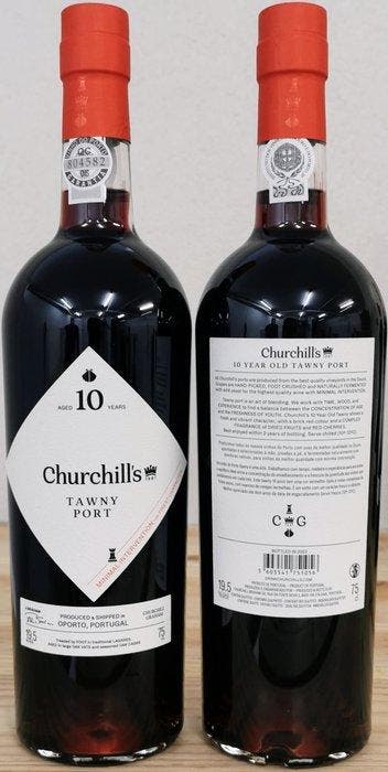 Churchills - 10 years old Tawny - Porto - 6 Flessen (0.75, Nieuw