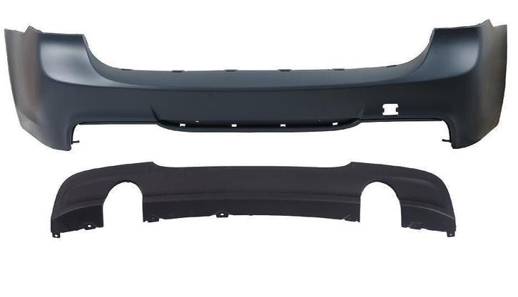 M-Pakket Achterbumper met 335i Diffuser BMW E90 & LCI B2, Auto-onderdelen, Carrosserie, Nieuw, BMW, Achter, Bumper