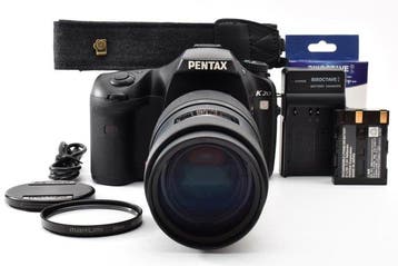 Pentax K20D + F 4.5-5.6/100-300mm Shutter Count 6566, Nieuw