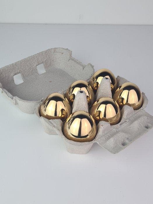 Santicri - Eggs Pop - gold edition, Antiquités & Art, Art | Objets design