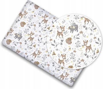 Hoeslaken ledikant 100% Katoen- Baby herten - 60x120 cm, Kinderen en Baby's, Verzenden, Nieuw