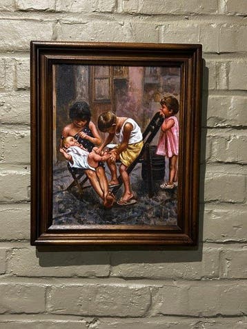 Ciro Morrone (1956) Italian school - Amori di fratelli