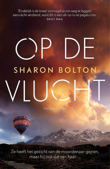 Op de vlucht 9789400511262 Sharon Bolton, Verzenden, Gelezen, Sharon Bolton