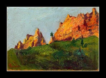 Giuseppe Grondona (1874-1937) - Cortina DAmpezzo - Fiames