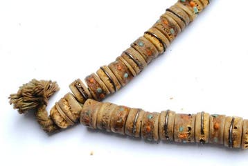 Bouddha mala bouddhiste de prière en 108 os de yak taillés à