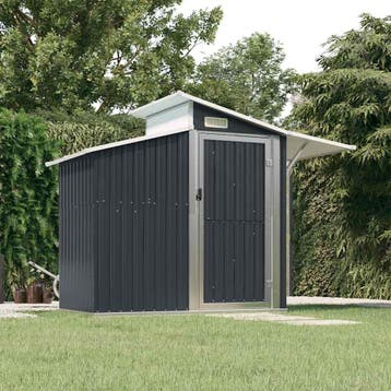 vidaXL Tuinschuur 270x130x208,5 cm gegalvaniseerd staal, Verzenden, Nieuw