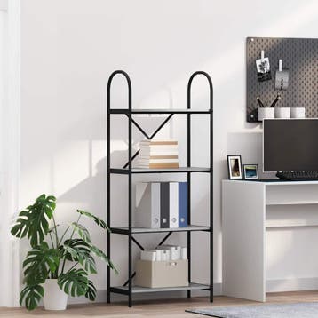 vidaXL Boekenplank 4-laags 60 x 30 x 146 cm Bewerkt hout, Verzenden