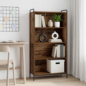 vidaXL Boekenkast 55,5 x 33 x 174 cm Bewerkt hout Oud hout, Verzenden