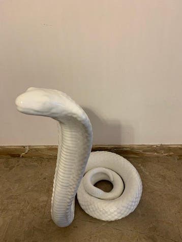 sculptuur, Cobra after Tommaso Barbi - 39 cm - Porselein