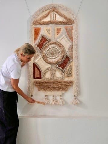 Atelier Taftique Afdruk - Wandtapijt - 150 cm - 77 cm