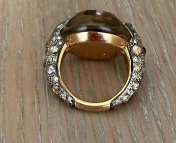 Pomellato - Bague - Tango - 18 carats Or rose Quartz -