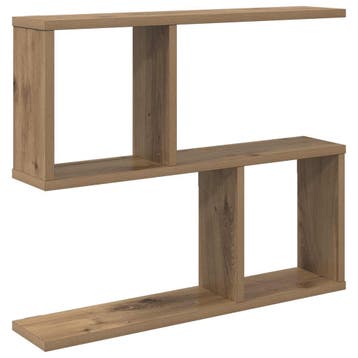 vidaXL Wandplank Artisanaal eiken 60 x 12 x 50,5 cm Bewerkt, Verzenden