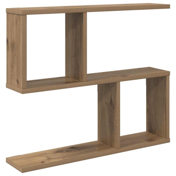 vidaXL Wandplank Artisanaal eiken 60 x 12 x 50,5 cm Bewerkt, Maison & Meubles, Armoires | Armoires murales, Envoi
